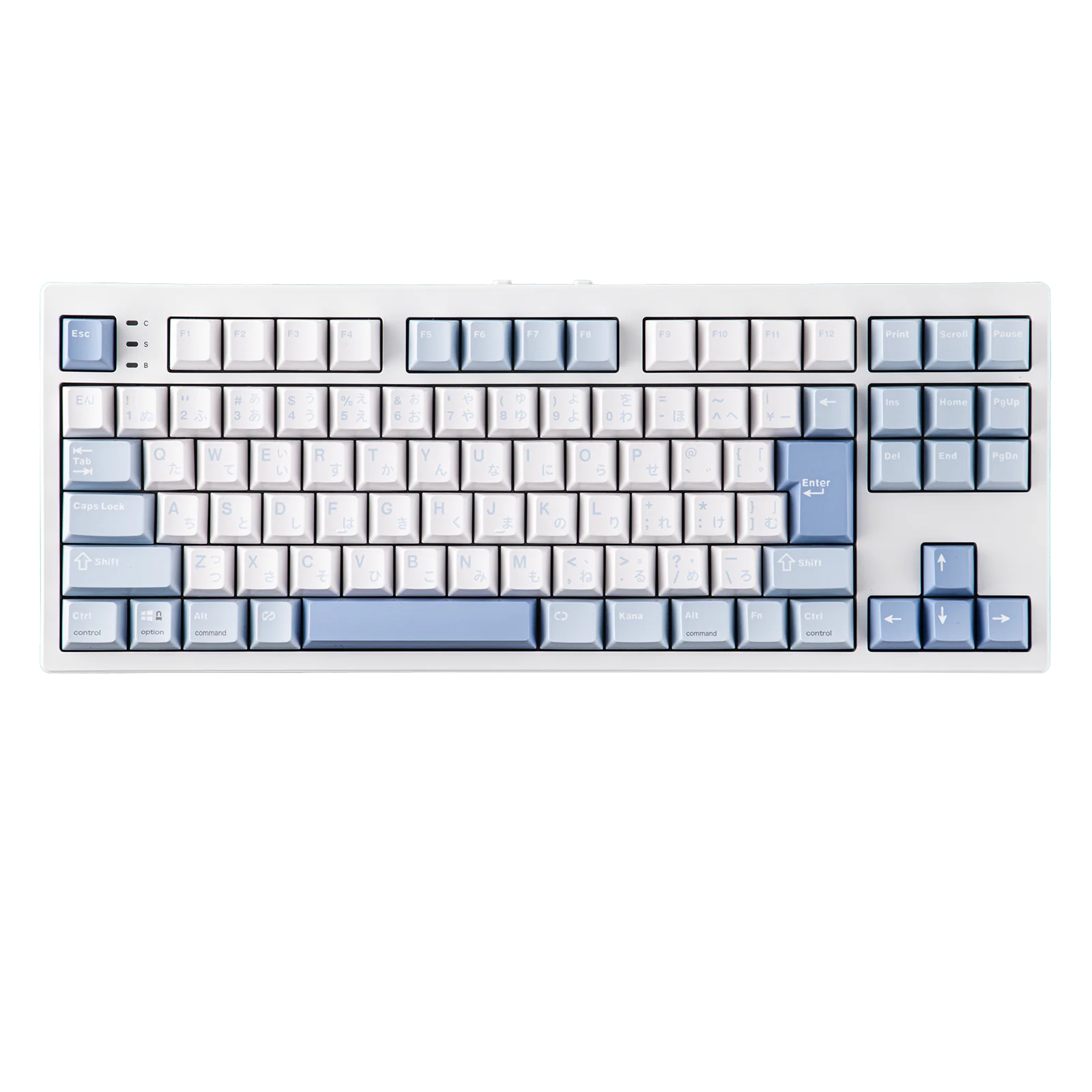 JIS Layout EPOMAKER TH87 Japanese Version TKL Layout Hot-Swap Wired/Bluetooth/2.4GHz Wireless Mechanical Keyboard 10000mAh Battery