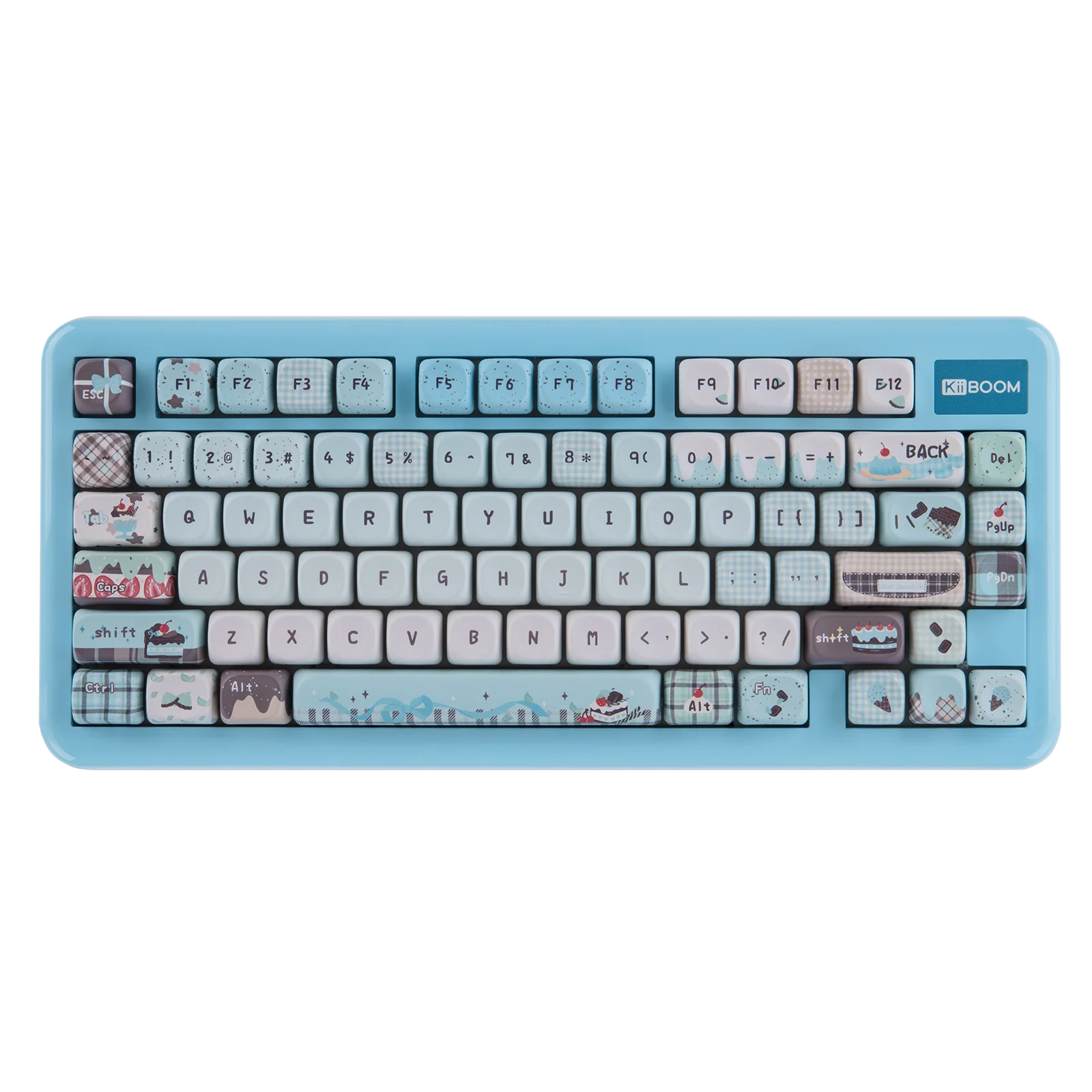 KiiBOOM Phantom81 Lite QMK/VIA 75% Hot-Swap Gasket Wired/BT/2.4GHz Wireless Mechanical Keyboard ABS Case+UV Tech RGB Backlights